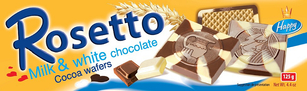 FLIS Happy Rosetto Milk & white chocolate Cocoa wafers