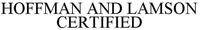 HOFFMAN AND LAMSON CERTIFIED