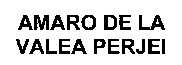 AMARO DE LA VALEA PERJEI