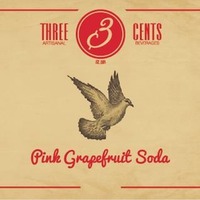 3 THREE CENTS ARTISANAL BEVERAGES EST. 2014 Pink Grapefruit Soda