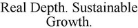 Real Depth. Sustainable Growth.