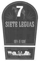 7 SIETE LEGUAS 100% DE AGAVE ENSAMBLE ARTESANAL TAHONA Y TRAPICHE