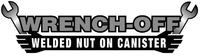 WRENCH-OFF WELDED NUT ON CANISTER