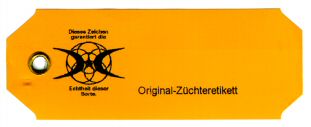 Original-Züchteretikett