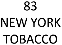 83 NEW YORK TOBACCO