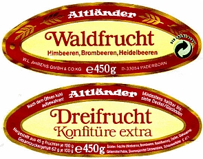 Altländer Waldfrucht Dreifrucht Konfitüre extra