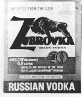 ZUBROVKA RUSSIAN VODKA
