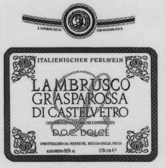 LAMBRUSCO GRASPA ROSSA DI CASTELVETRO