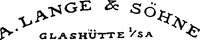 A. LANGE & SÖHNE