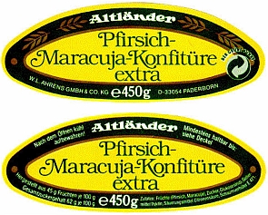 Altländer Pfirsich-Maracuja-Konfitüre extra