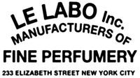 LE LABO Inc. MANUFACTURERS OF FINE PERFUMERY 233 ELIZABETH STREET NEW YORK CITY