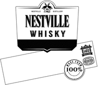 NESTVILLE DISTILLERY NESTVILLE WHISKY NESTVILLE FOUNDED 1412 HNIEZDNE MADE FROM 100 % MATURED IN SELECTED OAK CASKS