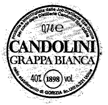 CANDOLINI GRAPPA BIANCA
