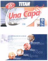 TITAN Una Capa Pintura plástica mate