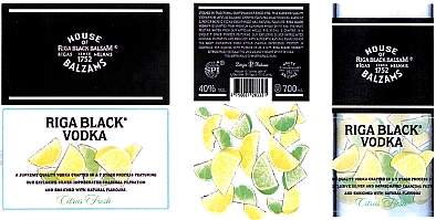 RIGA BLACK VODKA Citrus Fresh