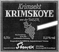 Krimsekt KRIMSKOYE