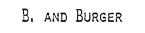 B. AND BURGER