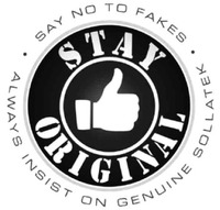 STAY ORIGINAL SAY NO TO FAKES ALWAYS INSIST ON GENUINE SOLLATEK