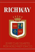 RICHWAY 20 FIRST CLASS CIGARETTES FROM WORLD FINEST TOBACCO