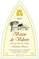 Baron de Valvert VIN DE PAYS DU GARD Medium Sweet