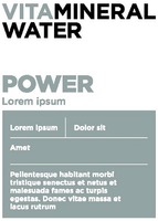 VITAMINERAL WATER POWER Lorem ipsum