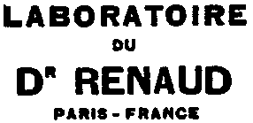 LABORATOIRE DU DR RENAUD PARIS-FRANCE
