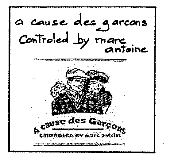 a cause des garcons
