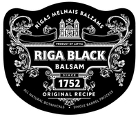 RIGAS MELNAIS BALZAMS RIGA BLACK BALSAM SINCE 1752 ORIGINAL RECIPE