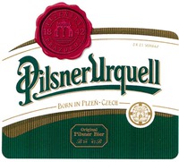 Pilsner Urquell BORN IN PLZEN CZECH Original Pilsner Bier 1842