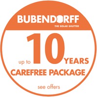 BUBENDORFF THE SOLAR SHUTTER up to 10 YEARS CAREFREE PACKAGE see offers