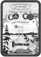 HELIOTROPE BLANC CONFECTIONNÉ & PERFECTIONNÉ PAR L.T. PIVER MAISON FONDÉE À PARIS EN 1774 Parfumeur Breveté du Roi EAU DE PARFUM