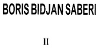 BORIS BIDJAN SABERI II