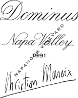 Dominus Napa Valley 1991 NAPANOOK VINEYARD Christian Moueix