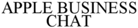 APPLE BUSINESS CHAT