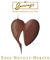 Berning's Feine Confiserie seit 1915 EDEL-NOUGAT-HERZEN