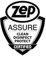 ZEP ASSURE CLEAN DISINFECT PROTECT CERTIFIED