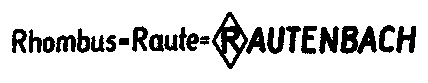 Rhombus-Raute=RAUTENBACH