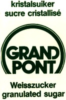 GRAND PONT kristalsuiker sucre cristallisé Weisszucker granulated sugar