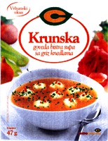 Krunska goveda bistra supa sa griz knedlama