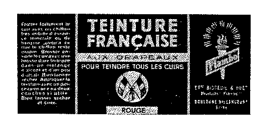 TEINTURE FRANÇAISE AUX DRAPEAUX Flambo