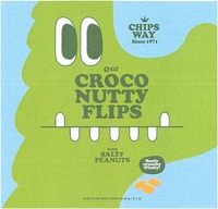 CHIPS WAY Since 1971 Our CROCO NUTTY FLIPS WITH SALTY PEANUTS