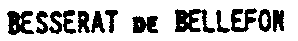 BESSERAT DE BELLEFON