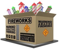 FIREWORKS WARNING! AMAZING FIREWORKS 1.4 EXPLOSIVES G 1 BOXFIREWORKS.RU CAUTION
