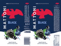 MATTONI BLACK JEMNĚ PERLIVÁ s příchutí černých plodů