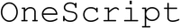 OneScript