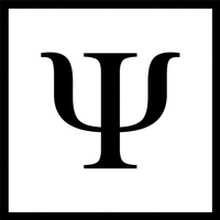The mark is comprised of a stylized Greek letter Psi in the center of the outline of a square. The Greek letter Psi is sometimes transliterated into English as 