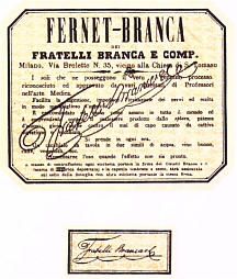 FERNET-BRANCA DEI FRATELLI BRANCA E COMP.