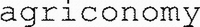 agriconomy