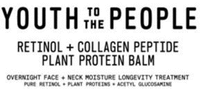 YOUTH TO THE PEOPLE RETINOL + COLLAGEN PEPTIDE PLANT PROTEIN BALM OVERNIGHT FACE + NECK MOISTURE LONGEVITY TREATMENT PURE RETINOL + PLANT PROTEINS + ACETYL GLUCOSAMINE