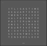 ITLISASTIME ACQUARTERDC TWENTYFIVEX HALFBTENFTO PASTERUNINE ONESIXTHREE FOURFIVETWO EIGHTELEVEN SEVENTWELVE TENSEOCLOCK